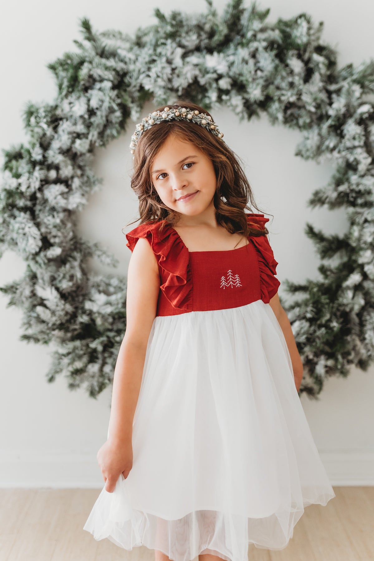 SS Girl's Dress Clara Christmas Dress (venetian red)