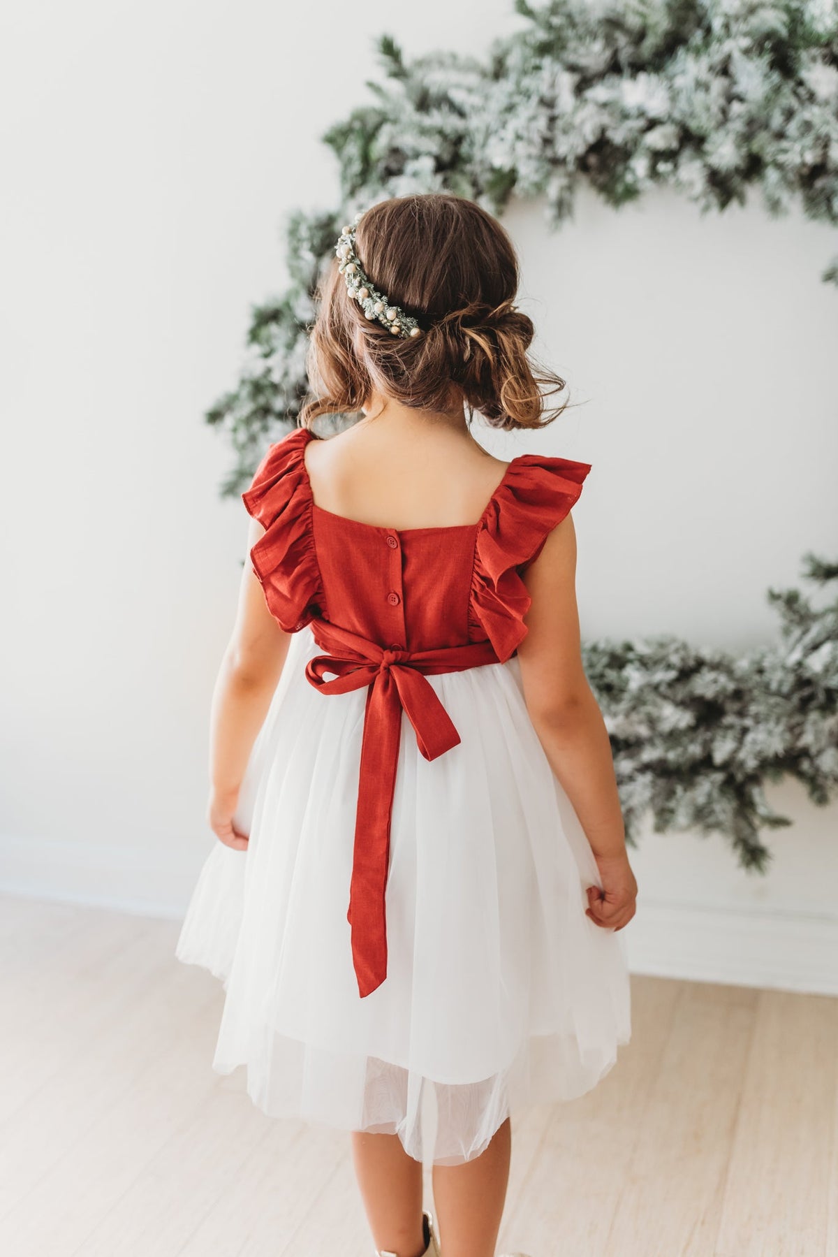 SS Girl's Dress Clara Christmas Dress (venetian red)