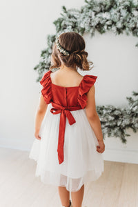 SS Girl's Dress Clara Christmas Dress (venetian red)