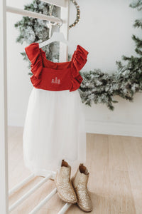 SS Girl's Dress Clara Christmas Dress (venetian red)