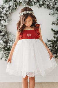 SS Girl's Dress Clara Christmas Dress (venetian red)