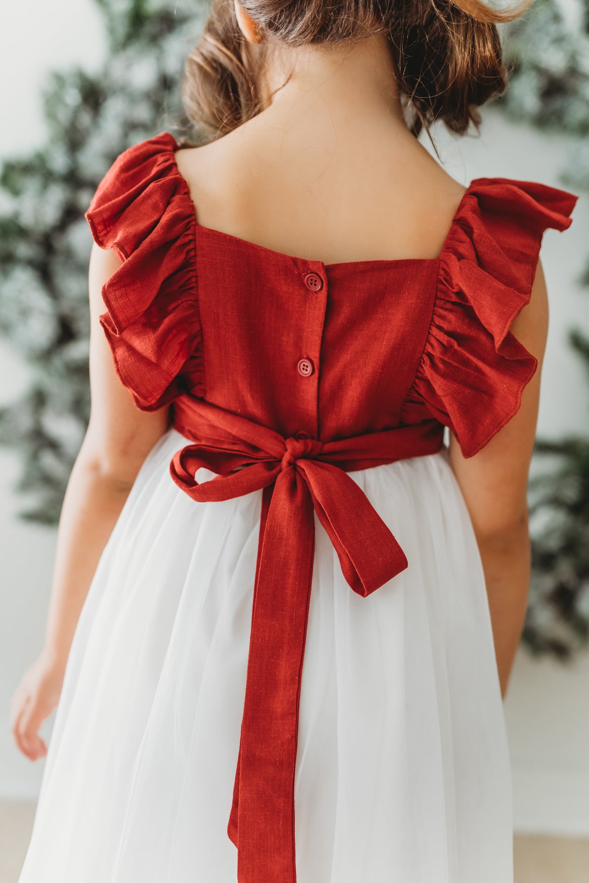 SS Girl's Dress Clara Christmas Dress (venetian red)