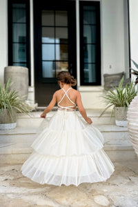 SS Girl's Dress Wendy Dress (antique ivory tulle)