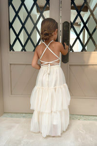 SS Girl's Dress Wendy Dress (antique ivory tulle)