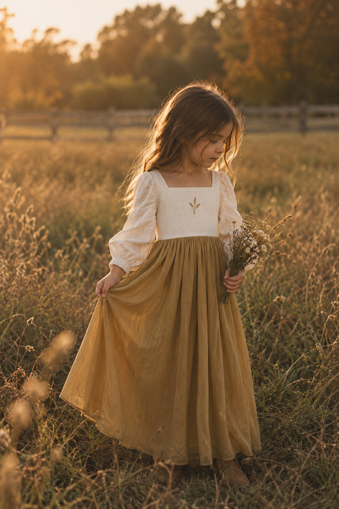 SS Girl's Dress Fable Dress (golden fields)