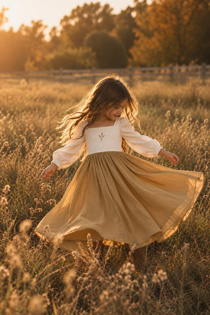 SS Girl's Dress Fable Dress (golden fields)