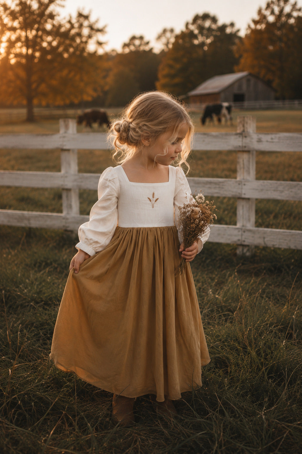 SS Girl's Dress Fable Dress (golden fields)