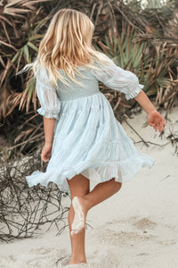 SS Girl's Dress Karina Dress (blue chiffon)
