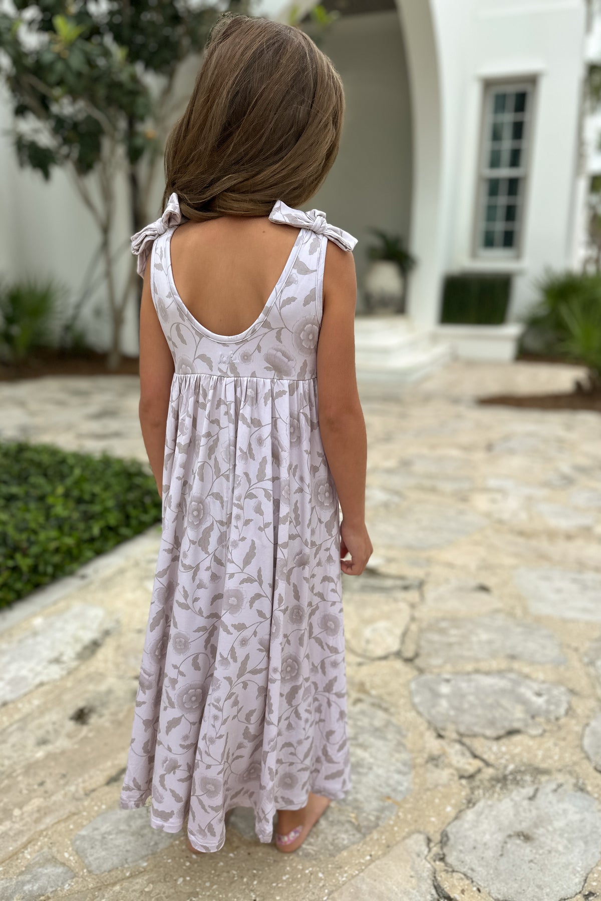 LB Girl's Dress Liza Maxi (windblown floral)