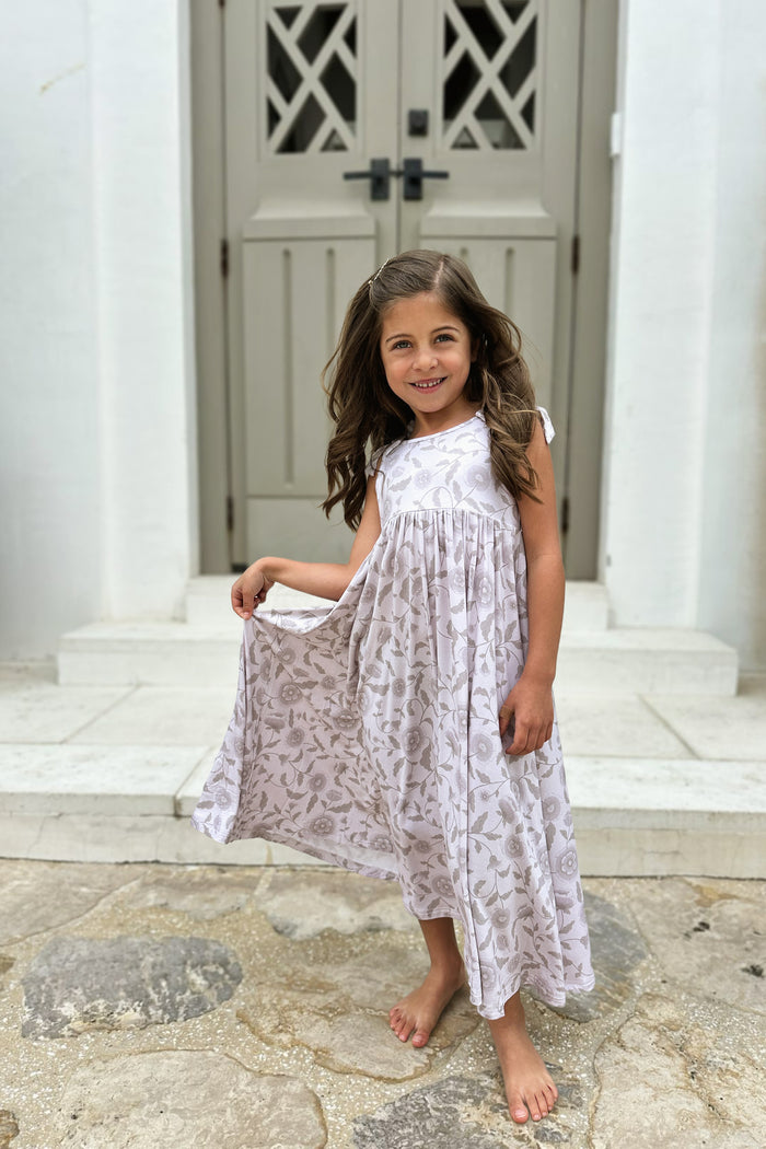 LB Girl's Dress Liza Maxi (windblown floral)