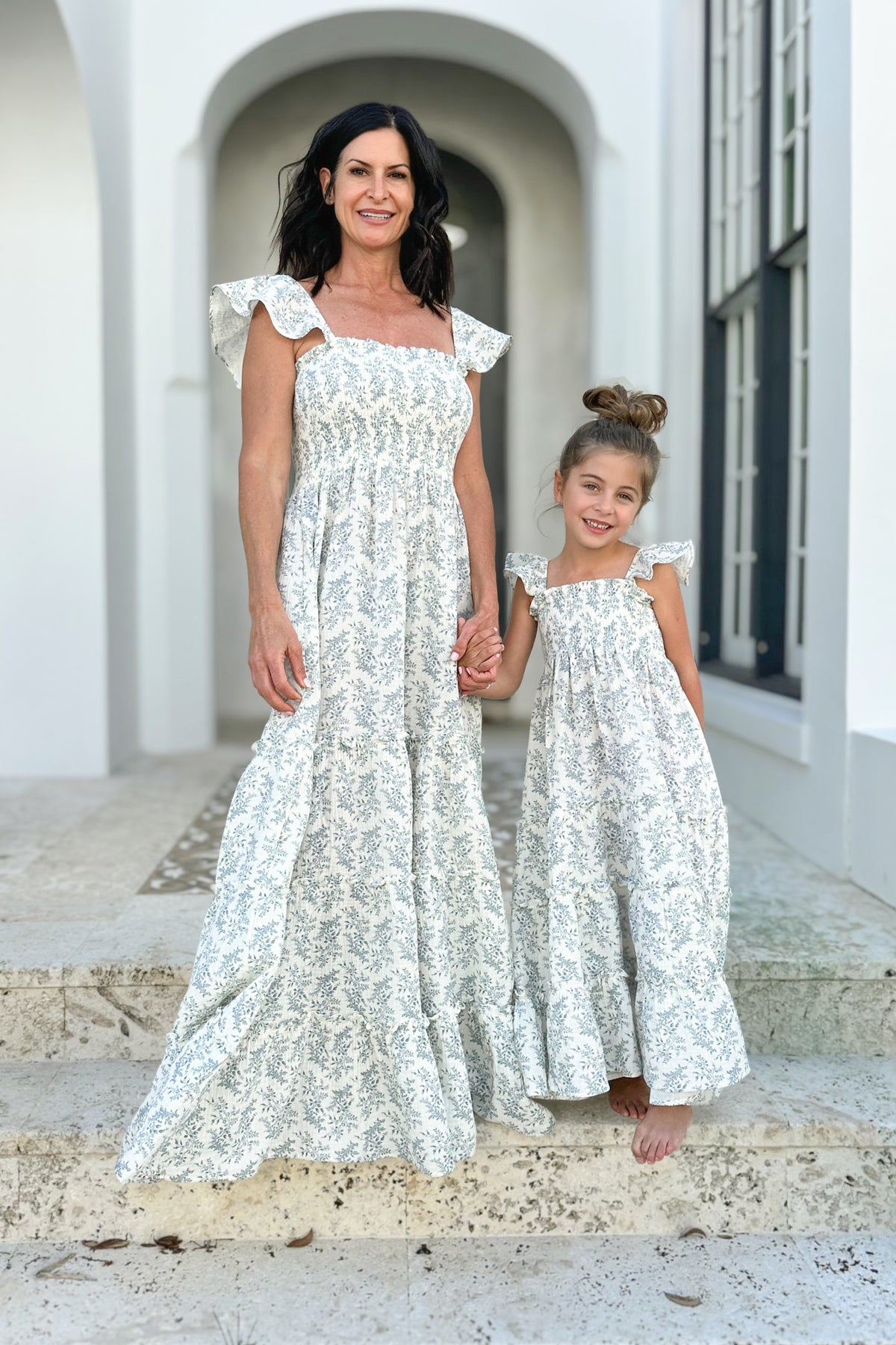 SS Girl's Dress Marabella Dress (blue mist floral)