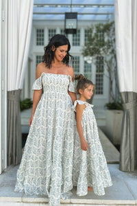 SS Girl's Dress Marabella Dress (blue mist floral)