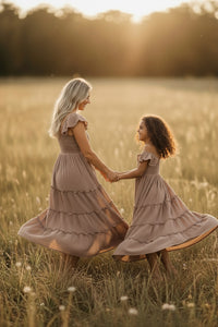 SS Girl's Dress Marabella Dress (mocha muslin)