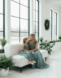 SS Girl's Dress Marabella Dress (soft teal tulle)