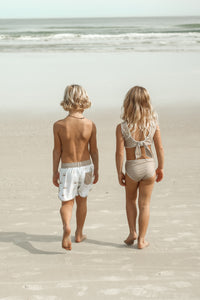 LB Girl's Swim Scoopback Set (ash embroidered)