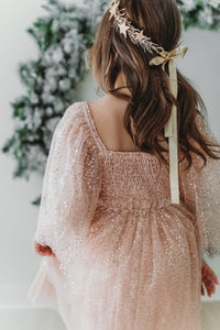 SS Girl's Dress Uma Dress (sequin pink tulle)