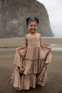 SS Girl's Dress Wendy Dress (mocha muslin)