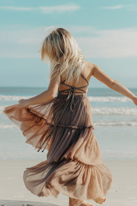 SS Girl's Dress Wendy Dress (mocha tulle)