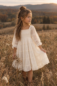 SS Girl's Dress Karina Dress (ivory chiffon)