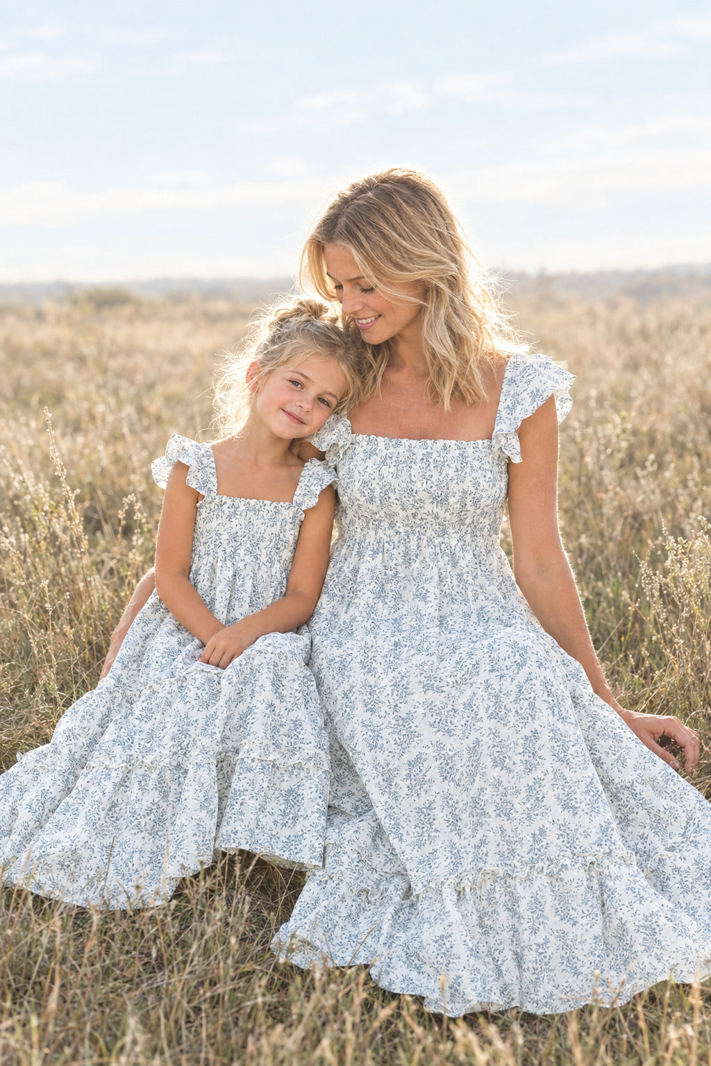 SS Girl's Dress Marabella Dress (blue mist floral)