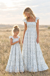 SS Girl's Dress Marabella Dress (blue mist floral)