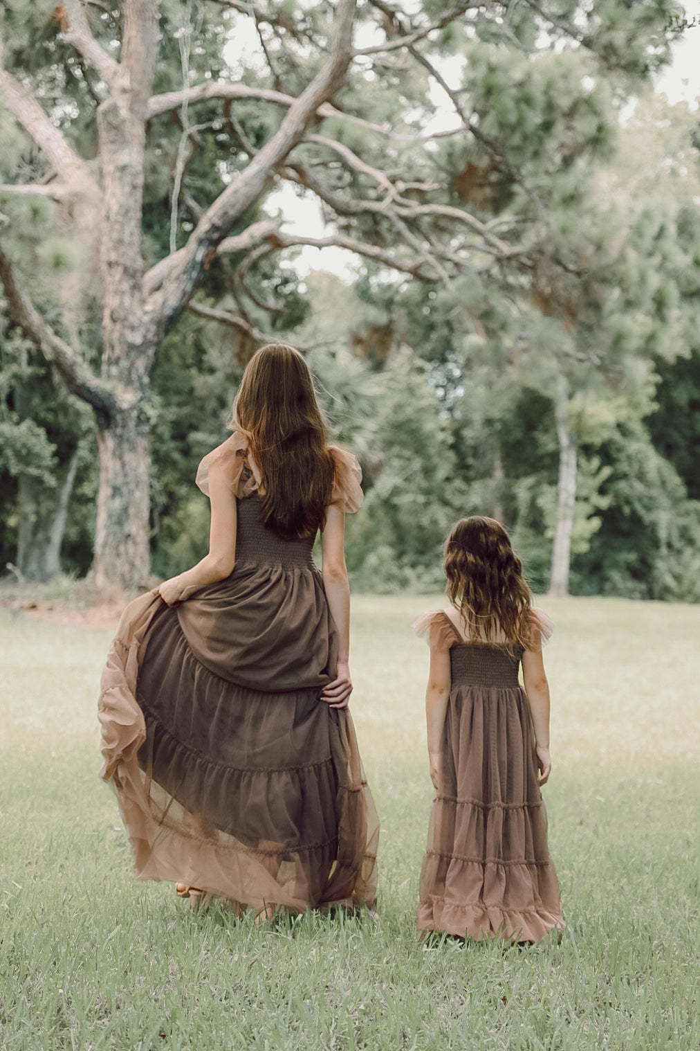 SS Girl's Dress Marabella Dress (mocha tulle)