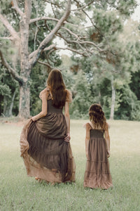 SS Girl's Dress Marabella Dress (mocha tulle)