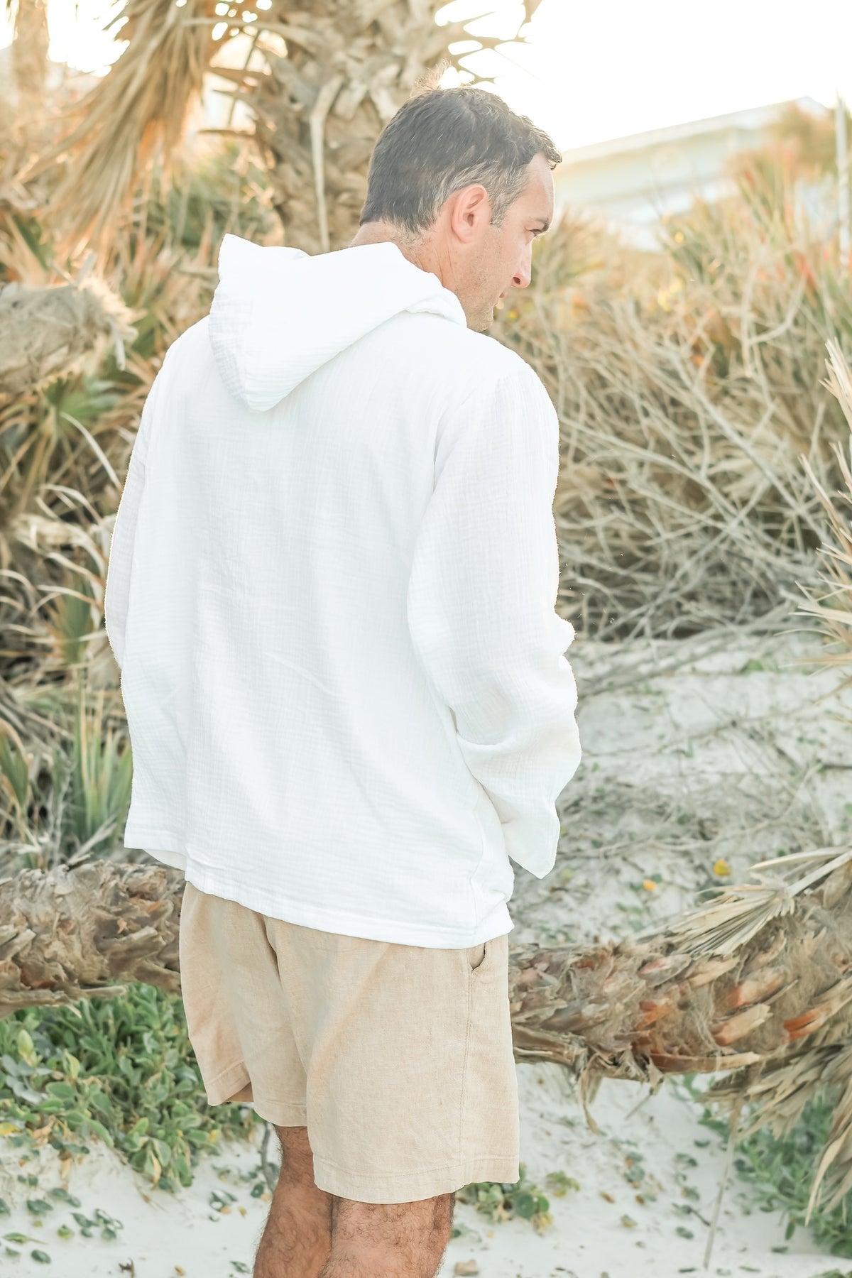 SS Men's Top Men's Knox Hoodie (white muslin)
