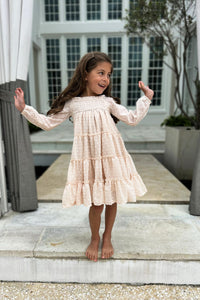 SS Girl's Dress Nora Dress (natural swiss dot)