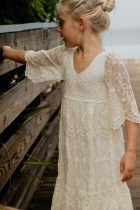 SS Girl's Dress Ophelia Maxi (ivory lace)