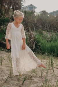 SS Girl's Dress Ophelia Maxi (ivory lace)