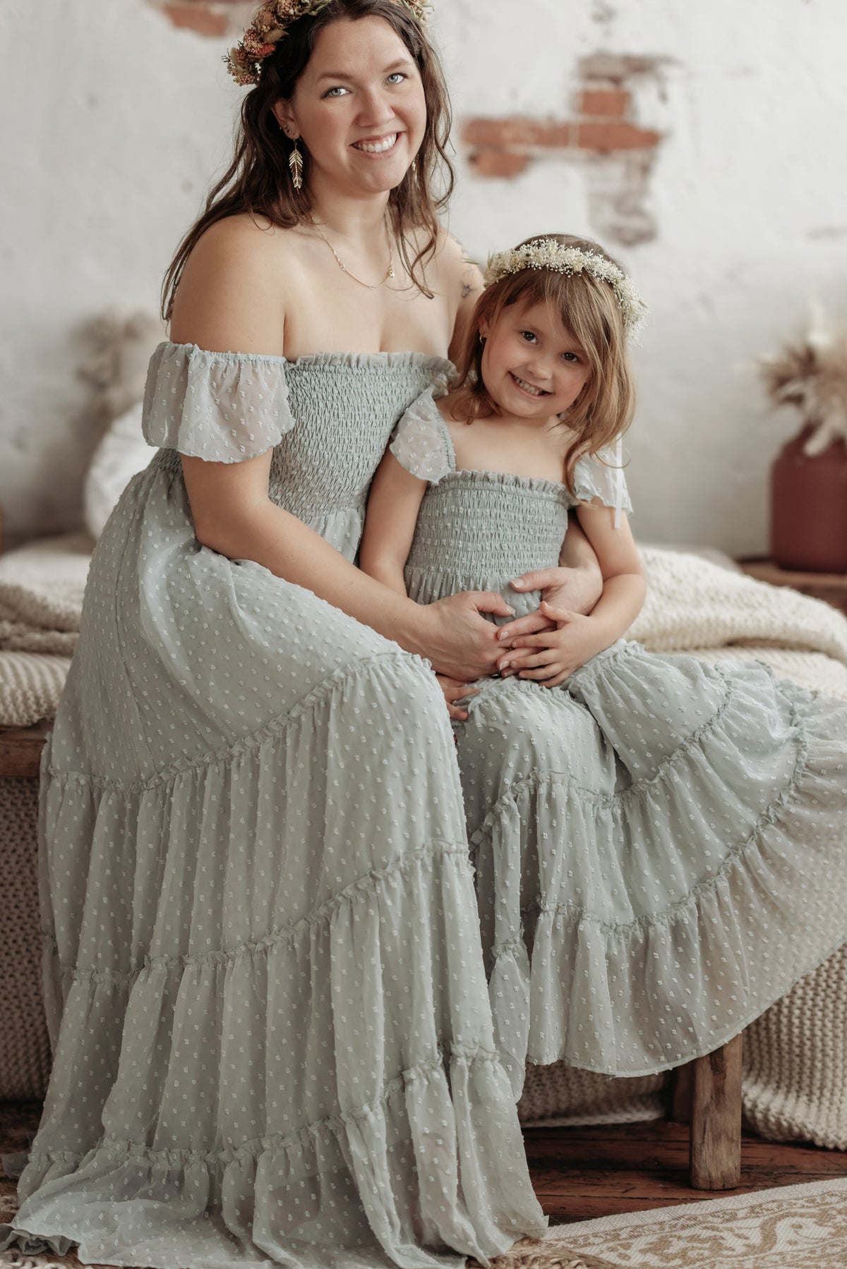 SS Women's Dress Women's Marabella Dress (sage swiss dot)