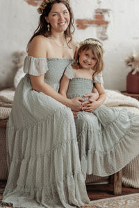 SS Women's Dress Women's Marabella Dress (sage swiss dot)