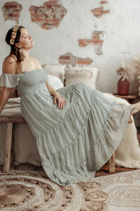 SS Women's Dress Women's Marabella Dress (sage swiss dot)