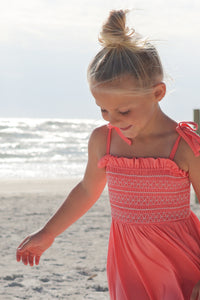 LB Girl's Dress Stella Maxi (shell pink) FINAL SALE