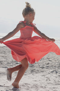 LB Girl's Dress Stella Maxi (shell pink) FINAL SALE
