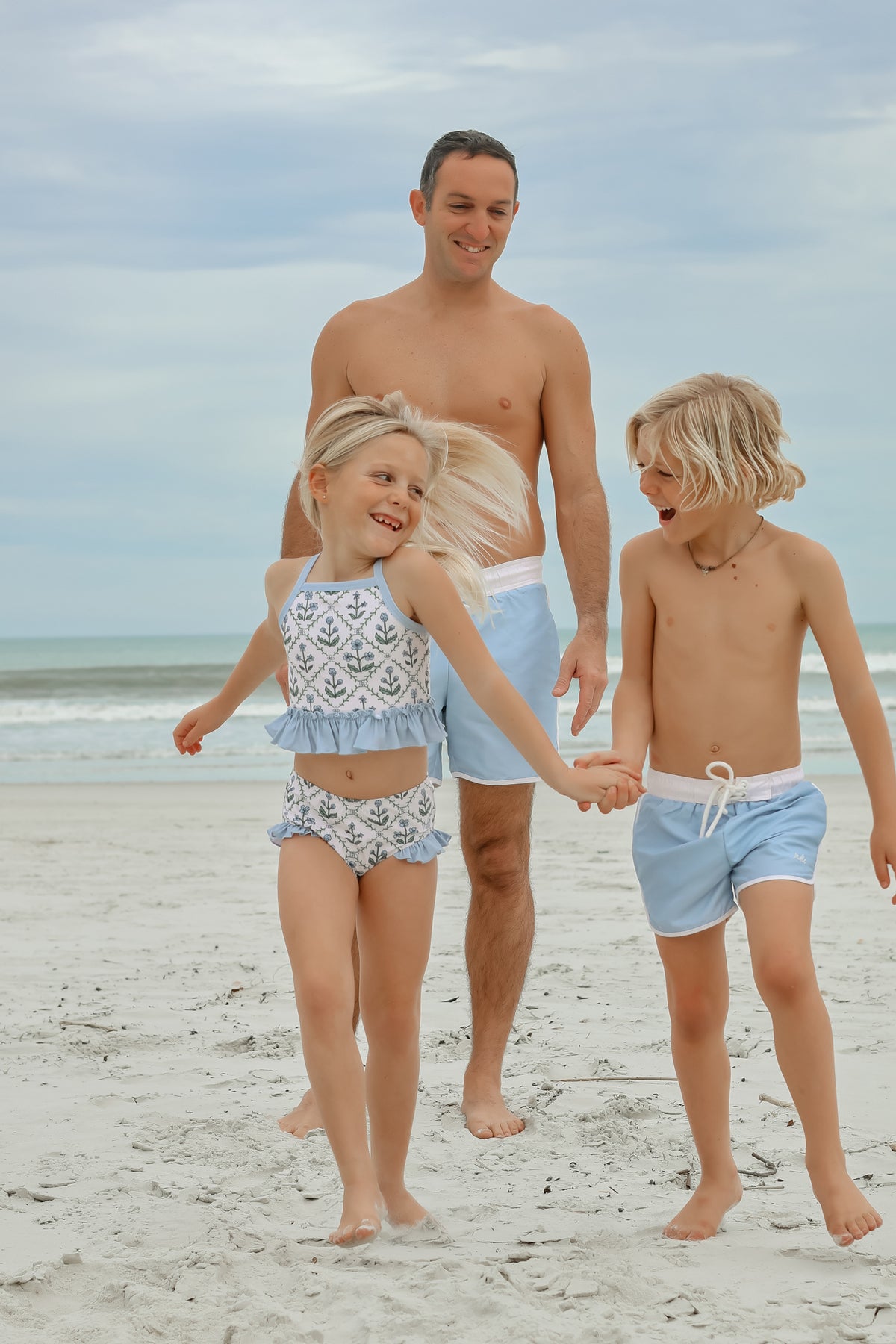 LB Girl's Swim Tankini Set (bluebell)