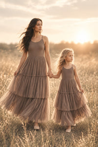 SS Women's Dress Women's Wendy Dress (mocha tulle)