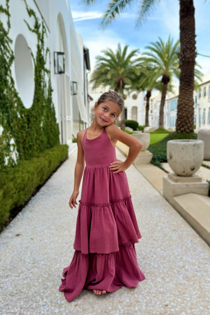 SS Girl's Dress Wendy Dress (rose muslin)