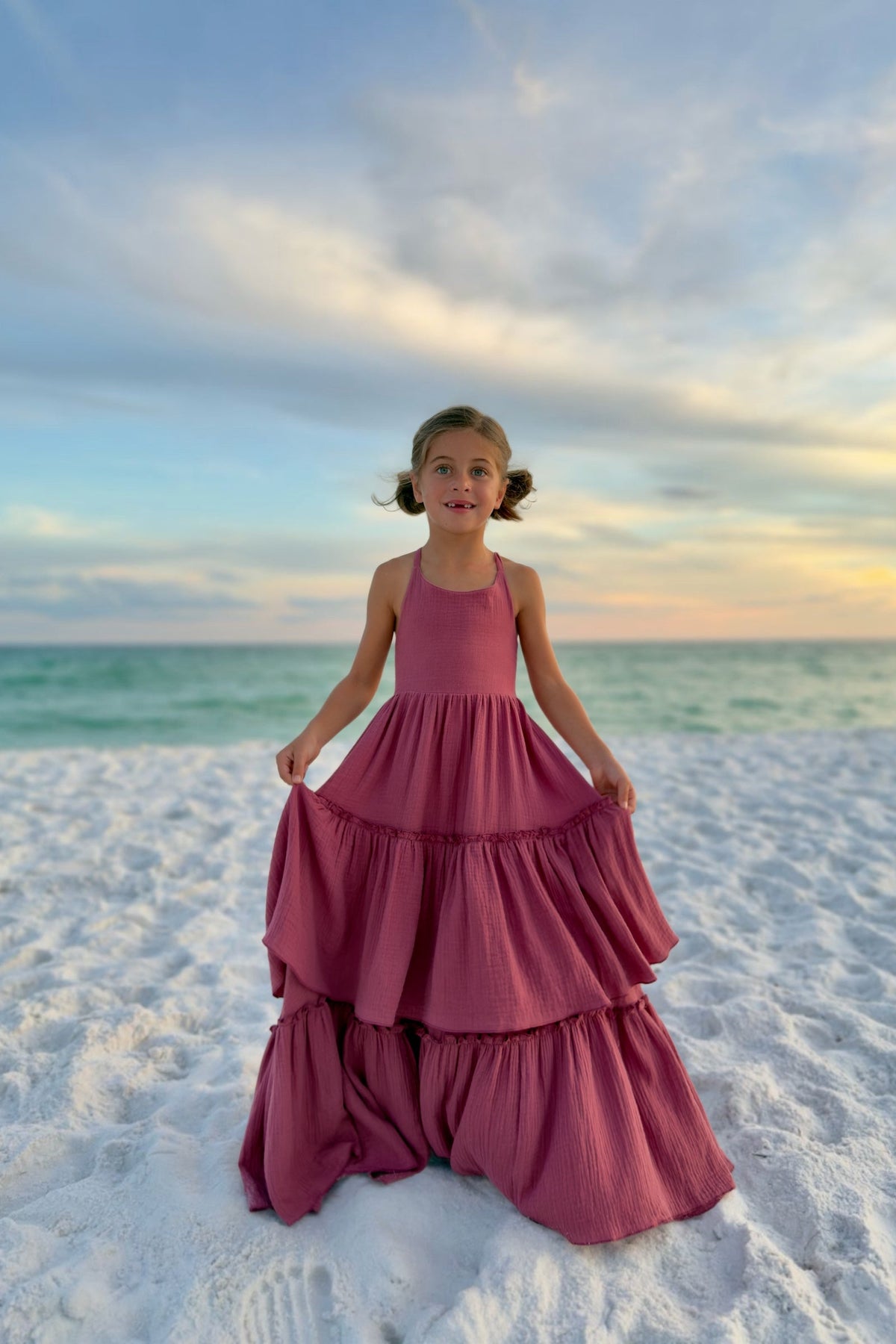 SS Girl's Dress Wendy Dress (rose muslin)
