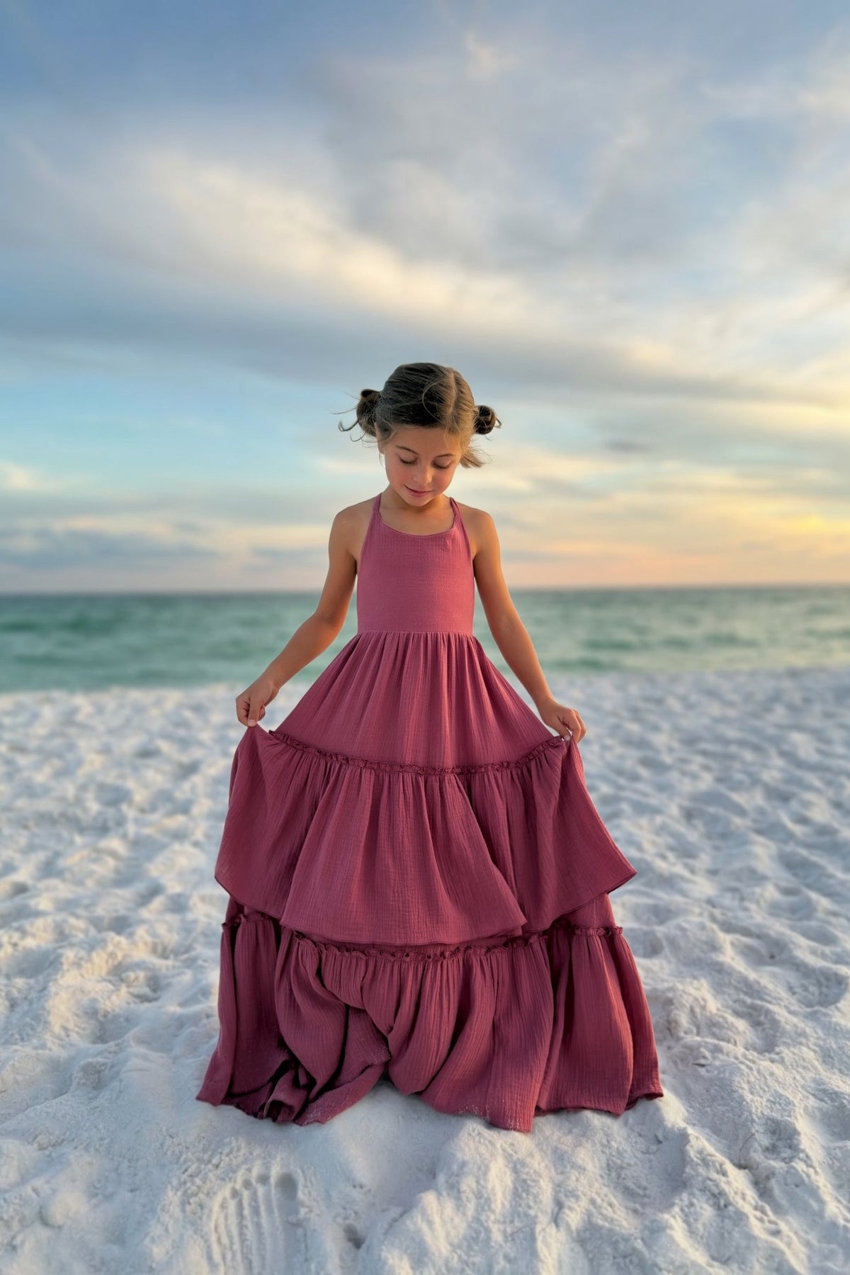 SS Girl's Dress Wendy Dress (rose muslin)