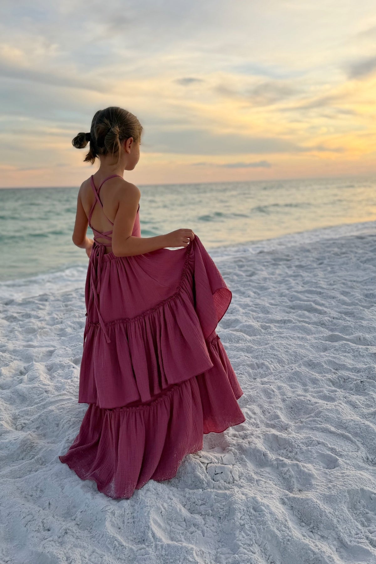 SS Girl's Dress Wendy Dress (rose muslin)