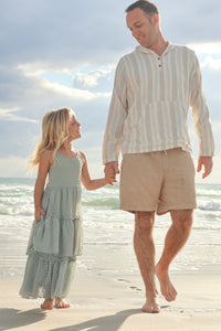 SS Girl's Dress Wendy Dress (sage swiss dot)
