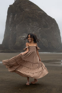 SS Girl's Dress Marabella Dress (mocha muslin)