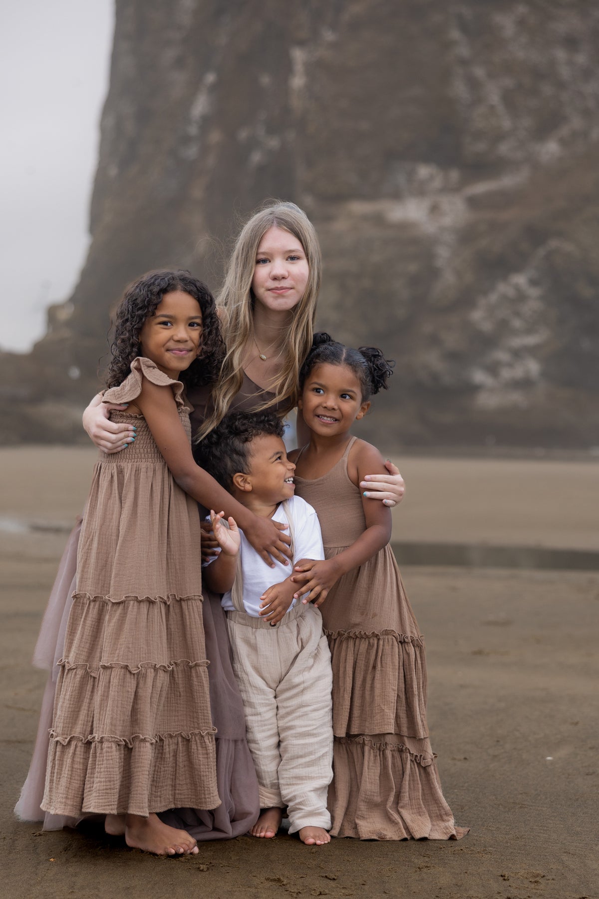 SS Girl's Dress Marabella Dress (mocha muslin)