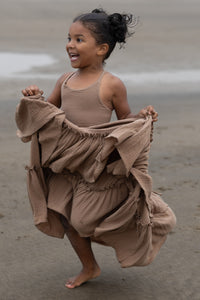 SS Girl's Dress Wendy Dress (mocha muslin)
