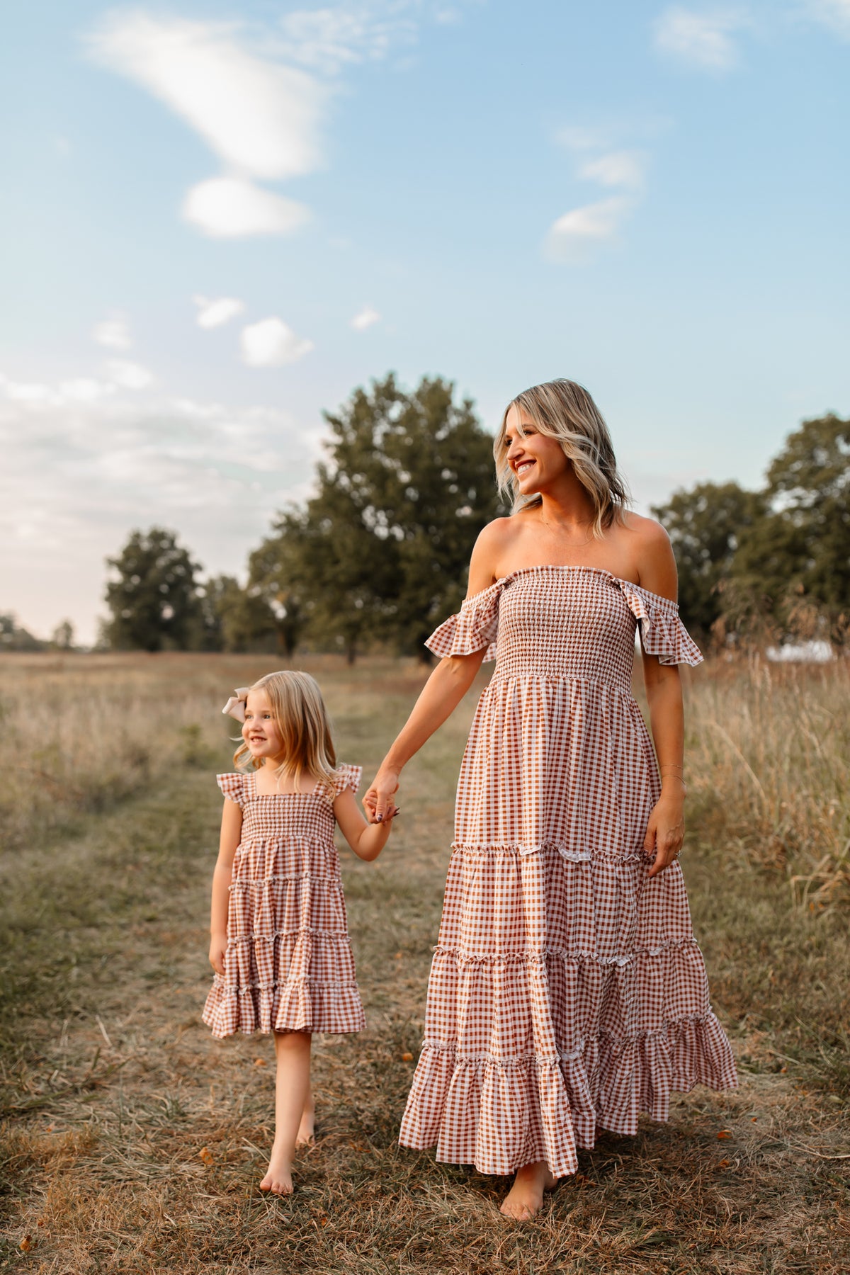 SS Women's Dress Women's Pia Dress (brown gingham)