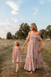 SS Women's Dress Women's Pia Dress (brown gingham)