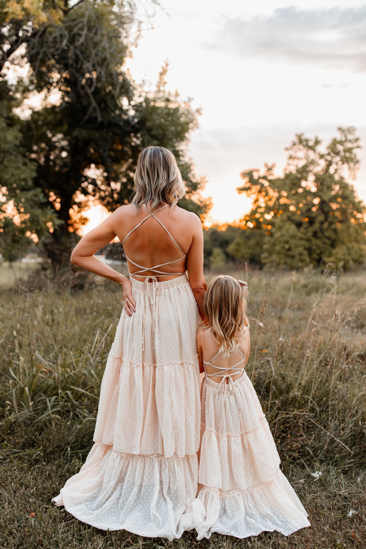 SS Girl's Dress Wendy Dress (natural swiss dot)