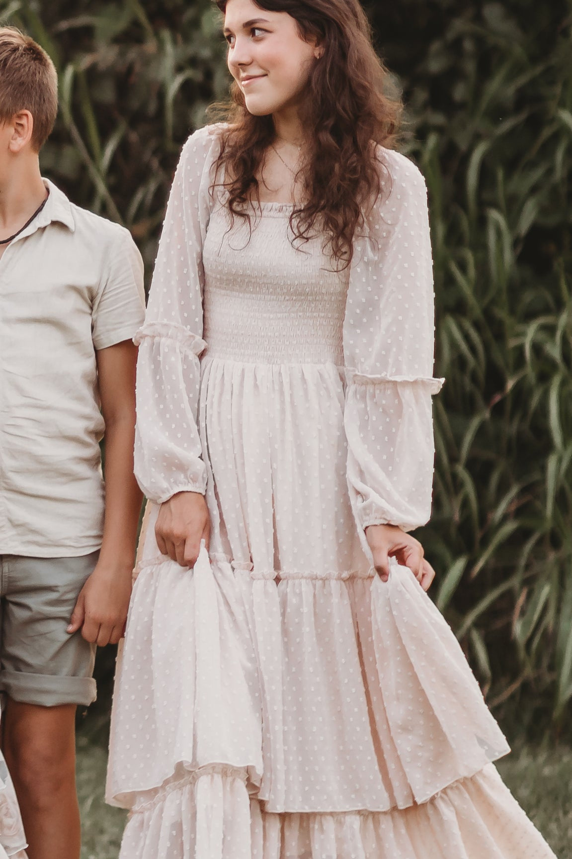 SS Women's Dress Women's Jolene Dress (natural swiss dot)
